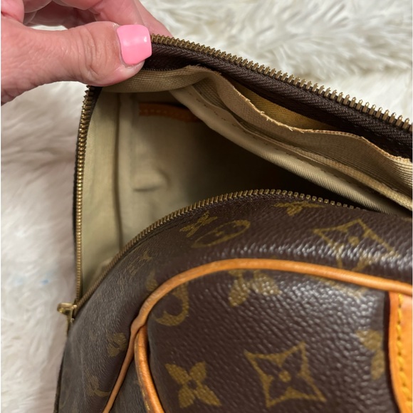 VINTAGE Louis Vuitton Satchel Bag Deauville Brown Monogram - Picture 15 of 16